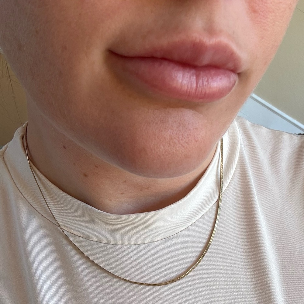 Gorjana 18k Gold Plated Mini Herringbone Necklace